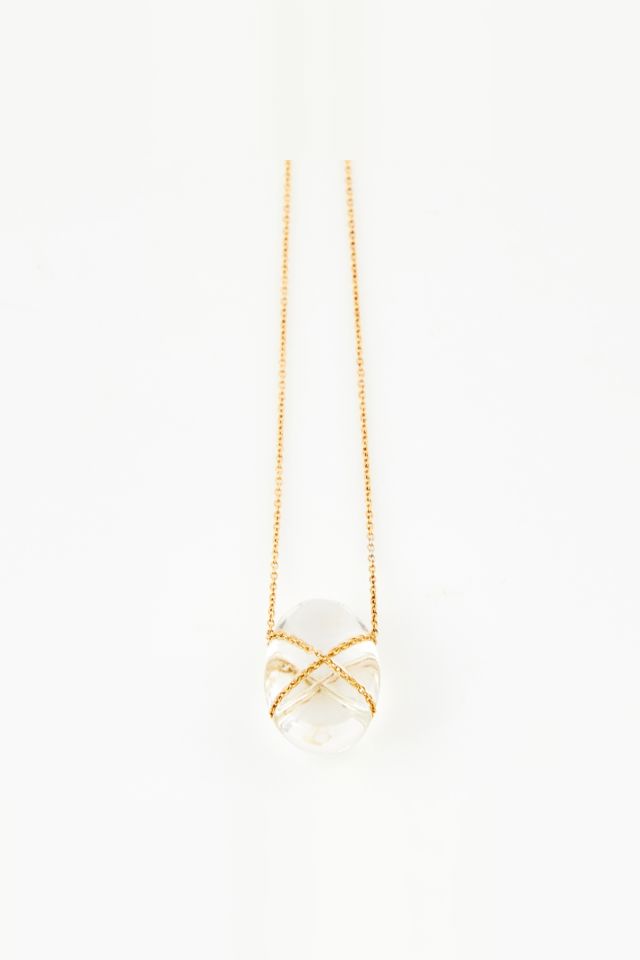 18k Gold Stone Necklace