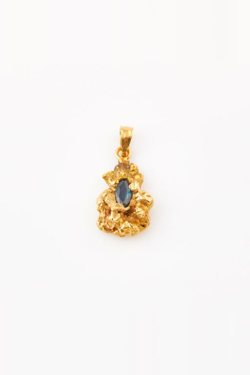 21k Gold Stone Pendant