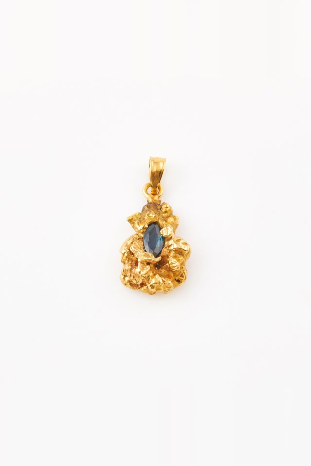 21k Gold Stone Pendant