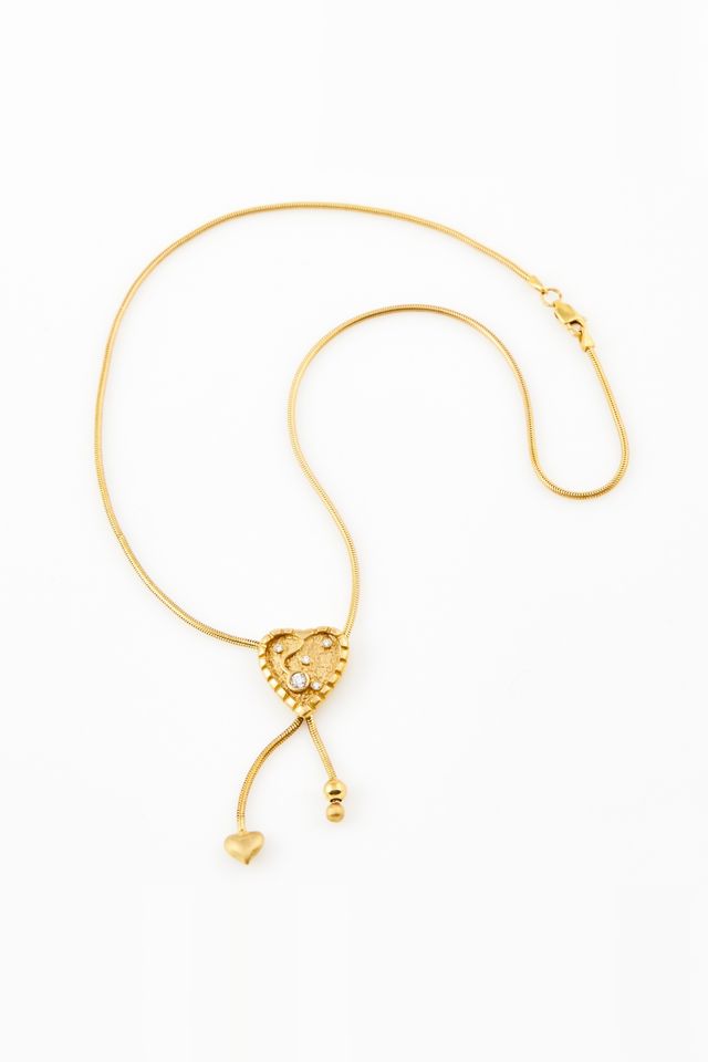 14k Gold Stone Necklace