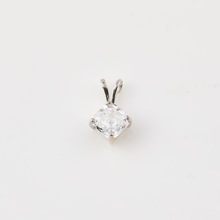 Silver Diamond Pendant