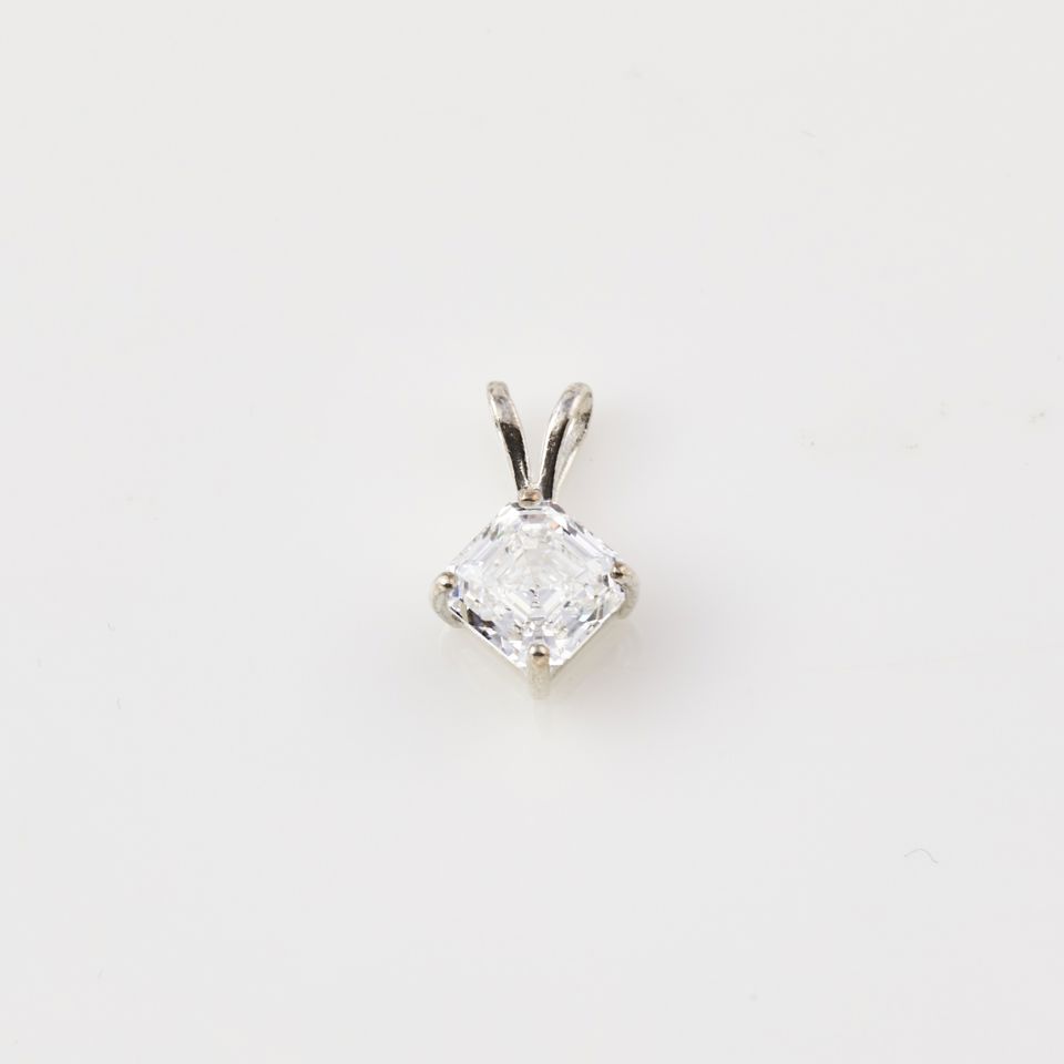 Silver Diamond Pendant