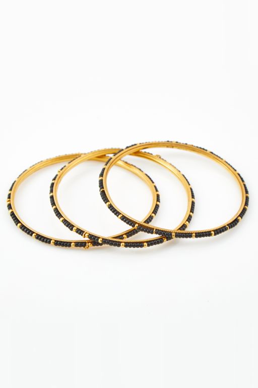 Three 22k Gold Bracelets
