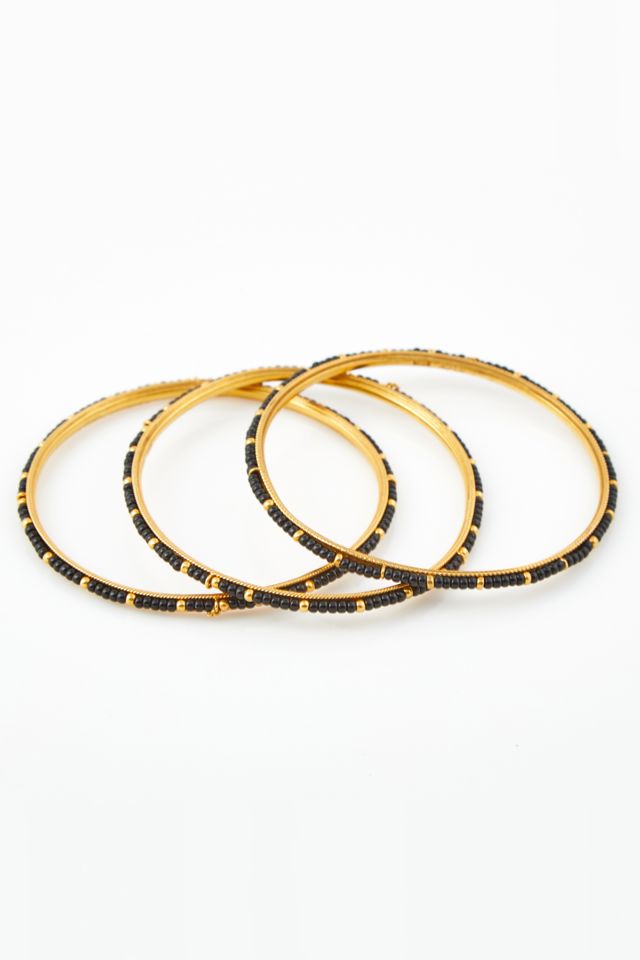 Three 22k Gold Bracelets