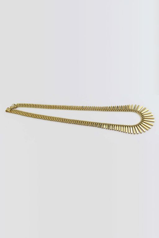 9k Yellow Gold Fringe Necklace