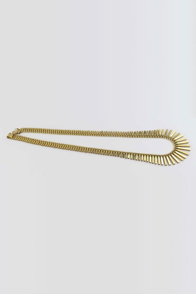 9k Yellow Gold Fringe Necklace