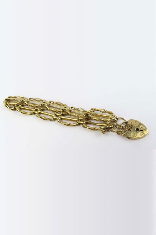 9k Yellow Gold Gate Bracelet