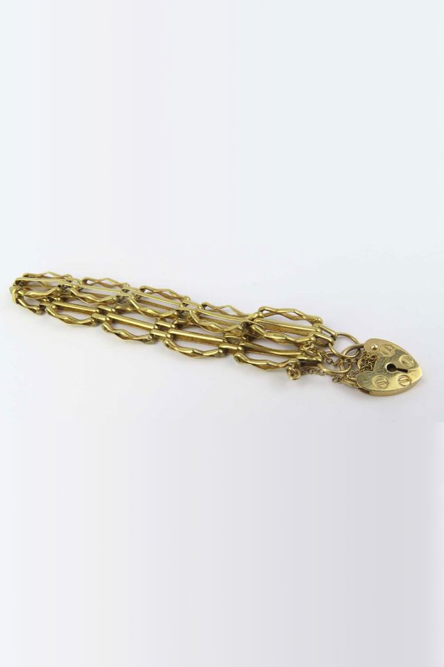9k Yellow Gold Gate Bracelet