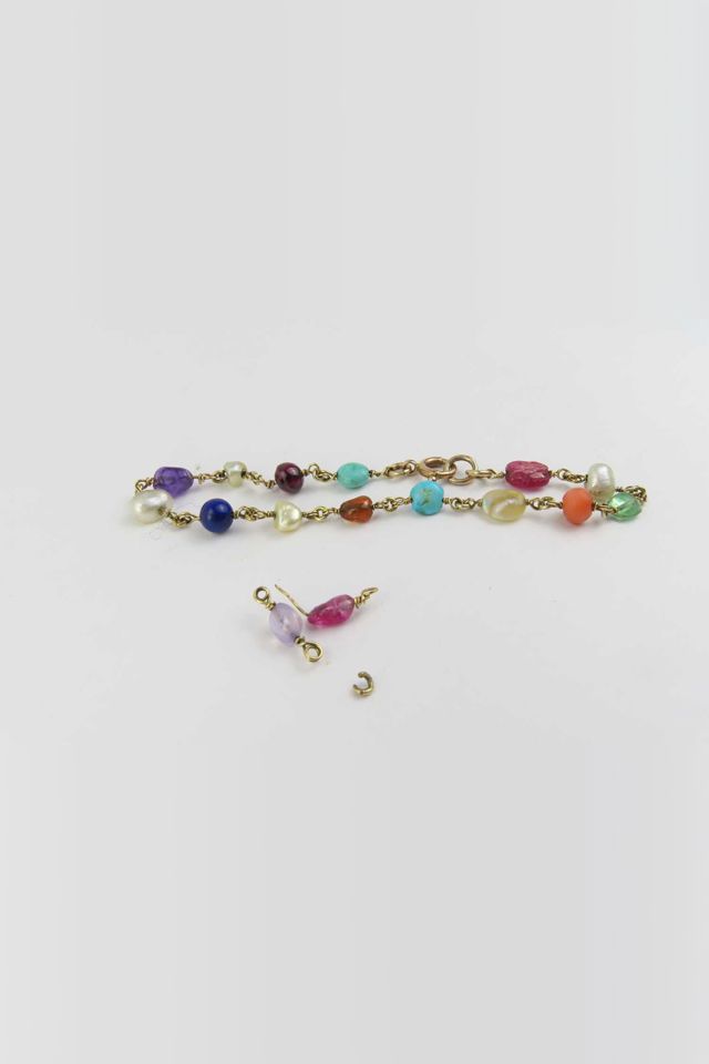 9k Yellow Gold Multi-Gem Bracelet