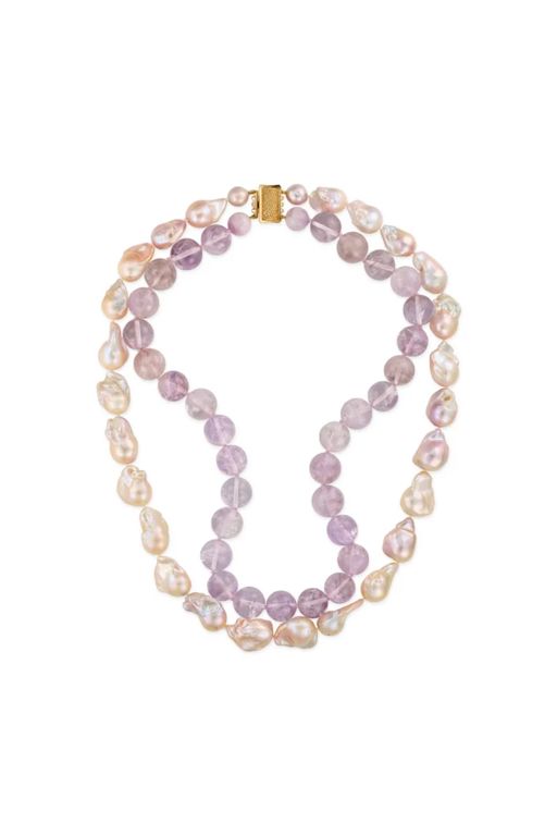 Pearl and Amethyst Necklace