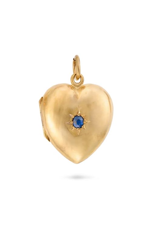 Gold Sapphire Pendant