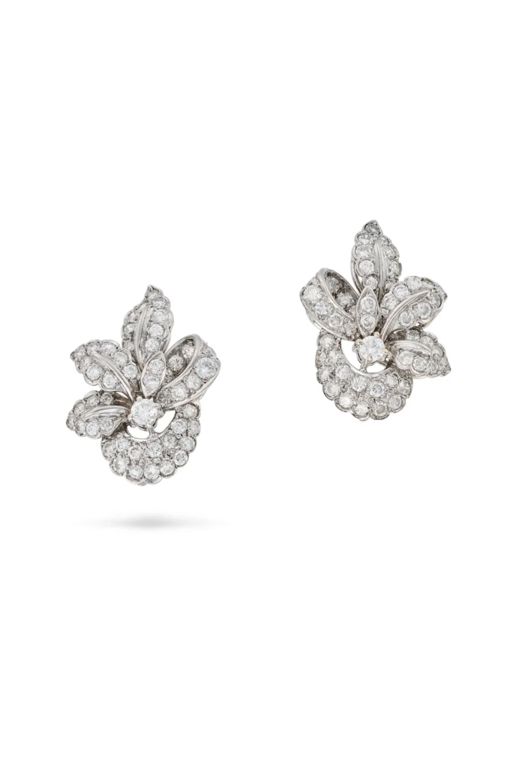 Pair of Diamond Earrings