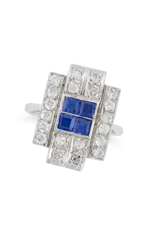 Sapphire and Diamond Ring
