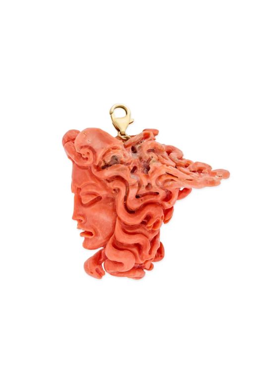 Sterling Silver Coral Pendant