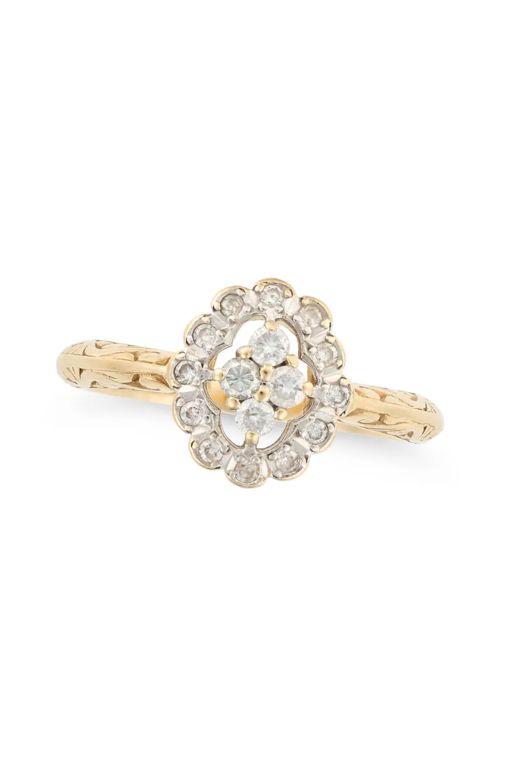 14k Gold Diamond Ring
