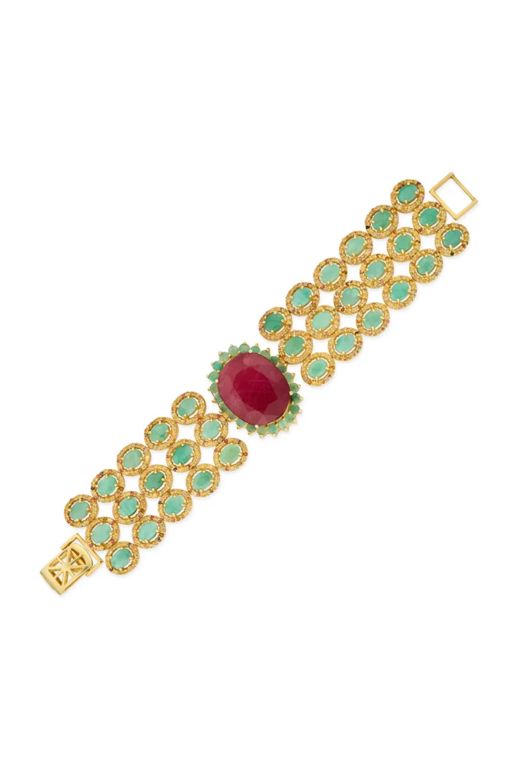 Sterling Silver Multi-Gem Bracelet