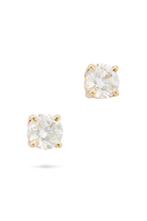 Pair of Diamond Earrings
