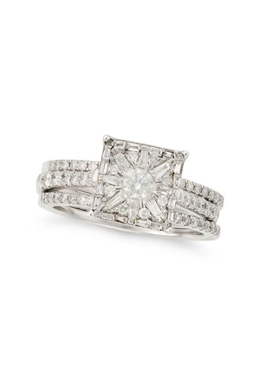 Three 14k Gold Diamond Rings
