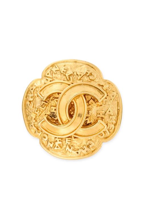 Gold-Tone Metal Brooch