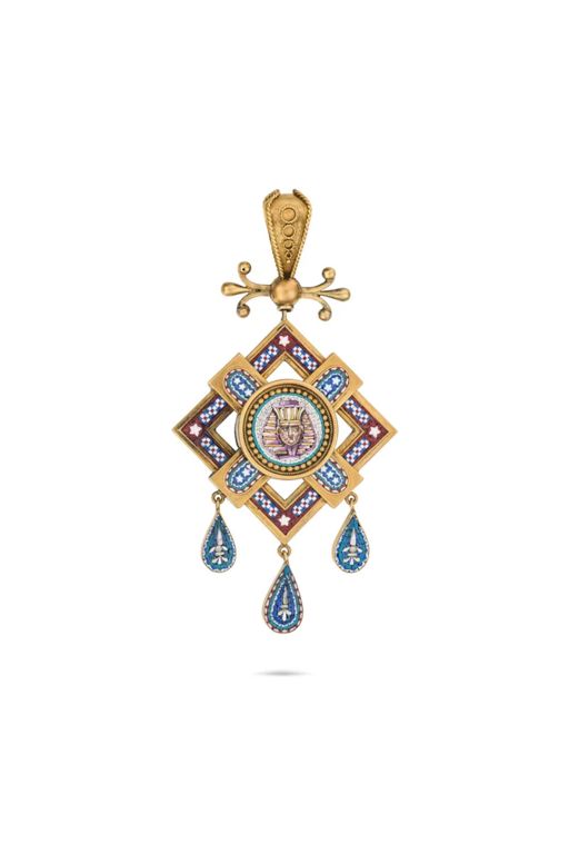 Antique Micromosaic Pendant