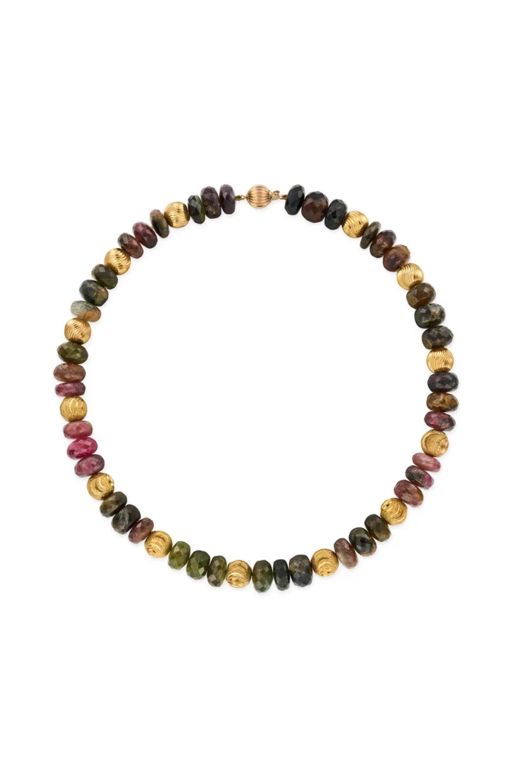 14k Gold Tourmaline Necklace