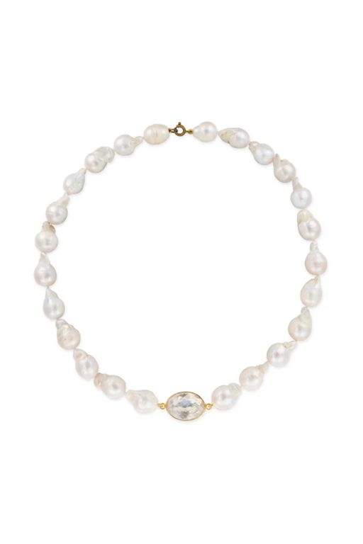 Pearl and Rock Crystal Necklace