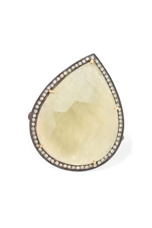14k Gold Sapphire and Diamond Ring