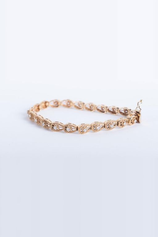 14k Gold Diamond Bracelet