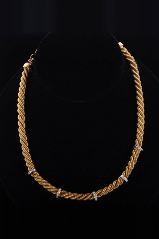 18k Gold Diamond Necklace