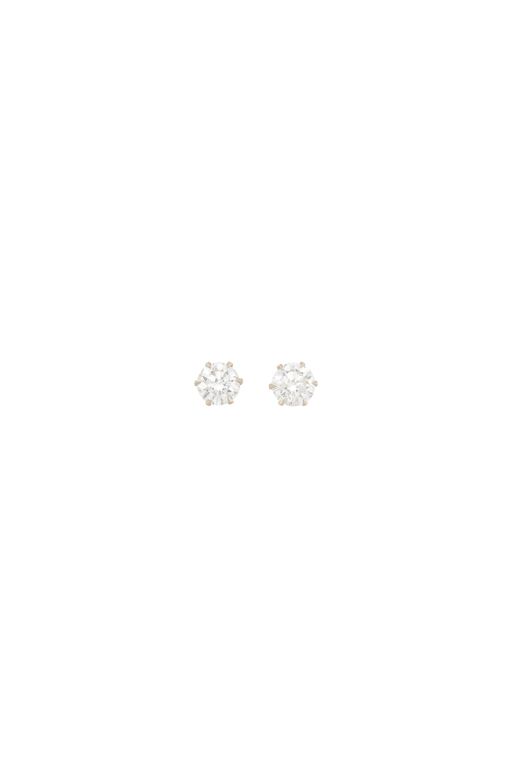 Pair of 14k Gold Diamond Earrings