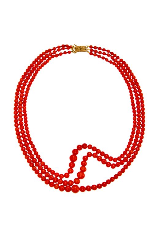 9k Gold Coral Necklace