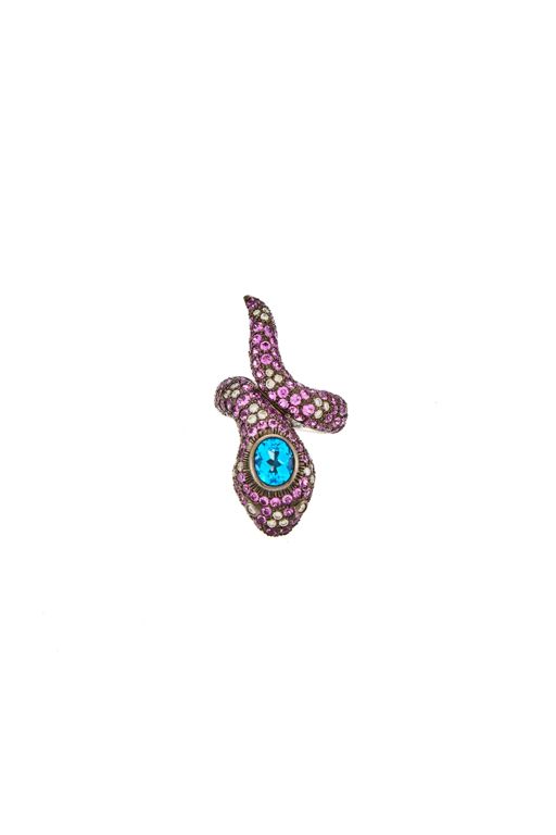 18k Gold Multi-Gem Ring