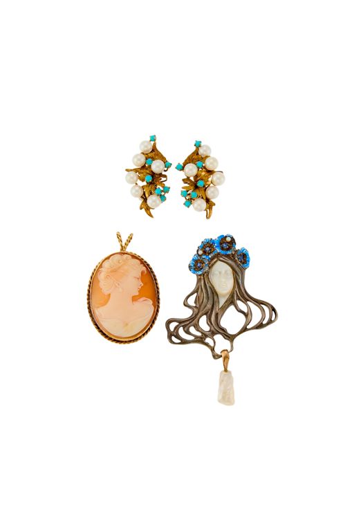 Gold and Silver Multi-Gem Jewelry Set
