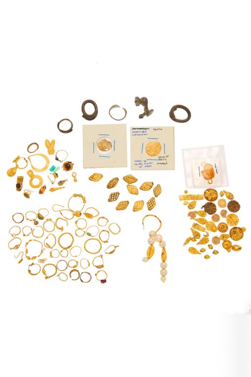 Gold Multi-Gem Jewelry Set