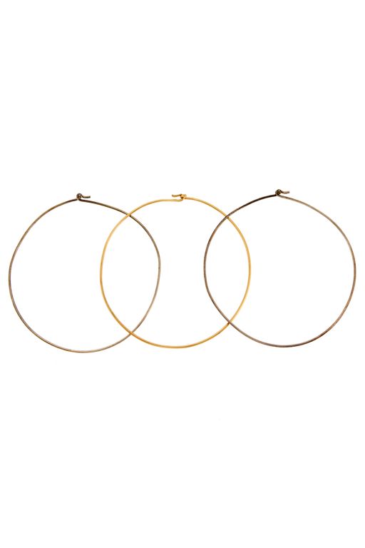 Three Gold and Silver Necklaces
