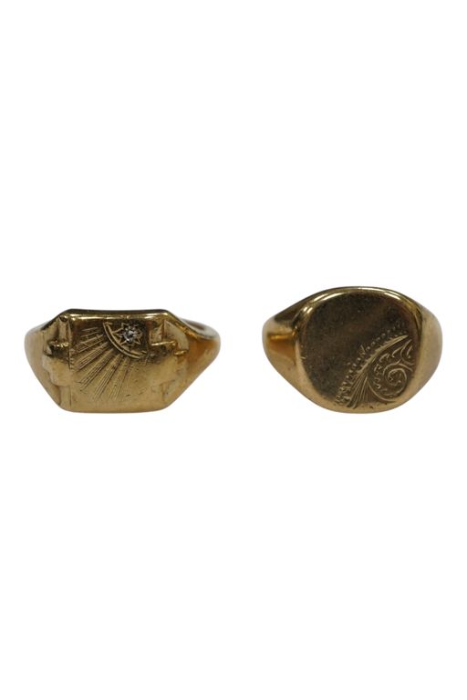 Two 9k Gold Rings
