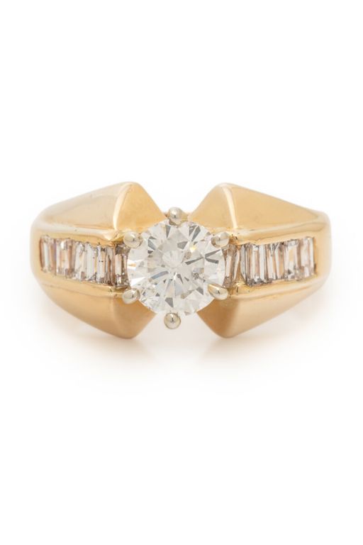 14k Yellow Gold Diamond Ring