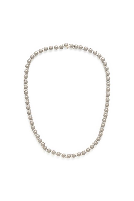 Platinum Bead Necklace