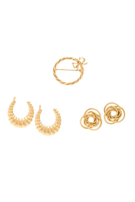 14k Yellow Gold Jewelry Set