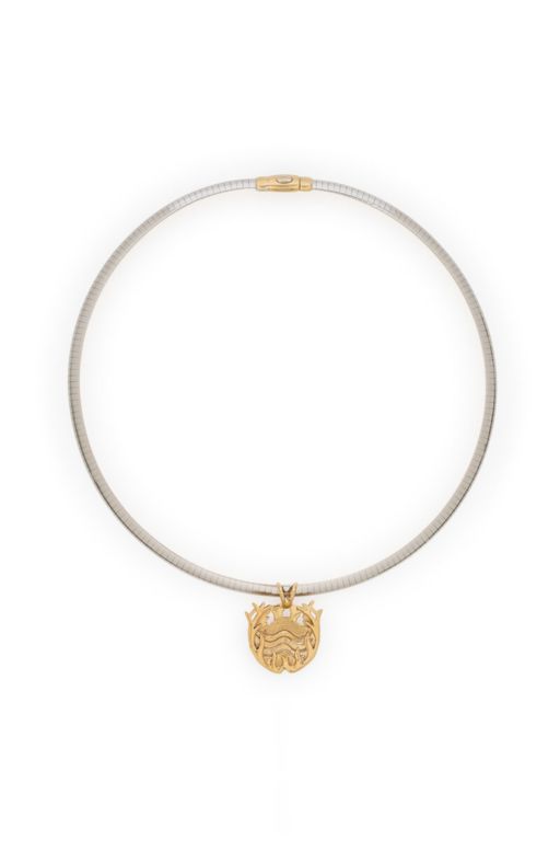 14k Yellow and White Gold Pendant Necklace