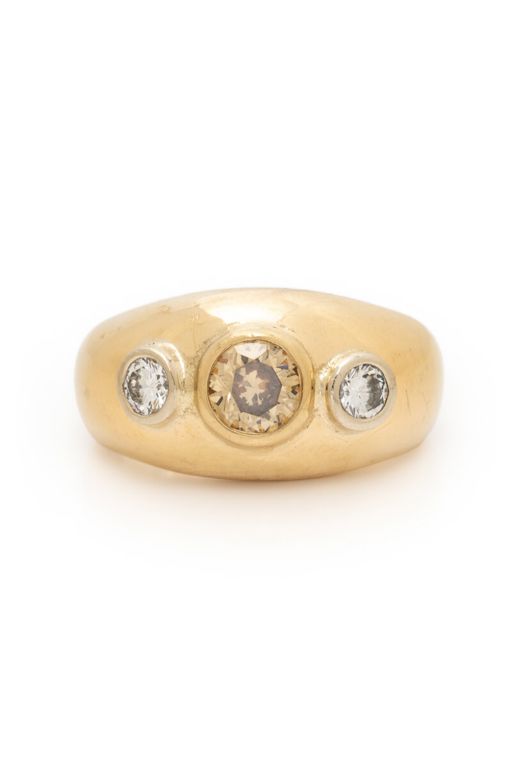 14k Yellow Gold Diamond Ring