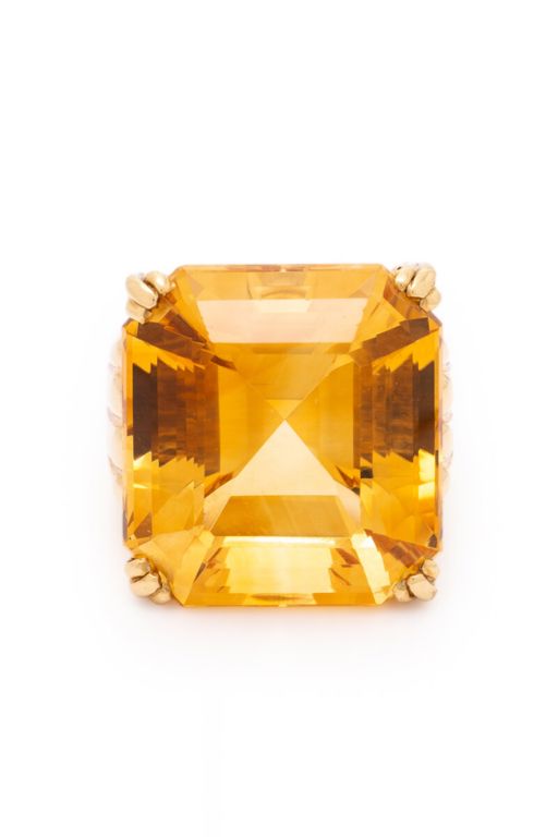 18k Yellow Gold Citrine Ring