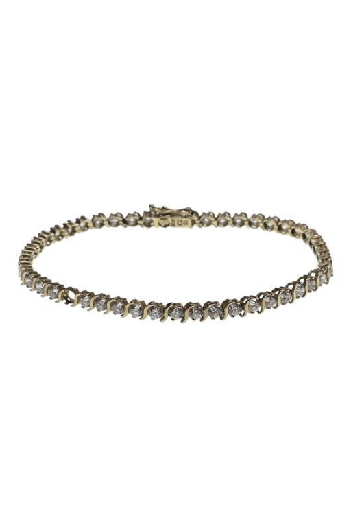 10k Gold Cubic Zirconia Bracelet