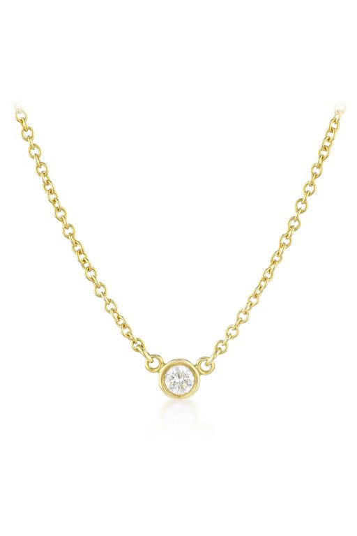 18k Gold Diamond Pendant Necklace