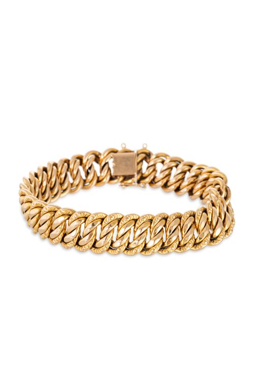 18k Yellow Gold Link Bracelet
