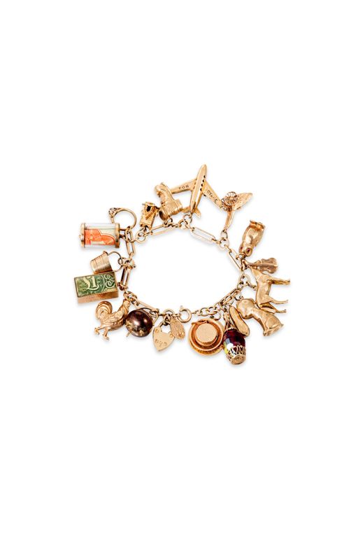 9k Yellow Gold Charm Chain Bracelet