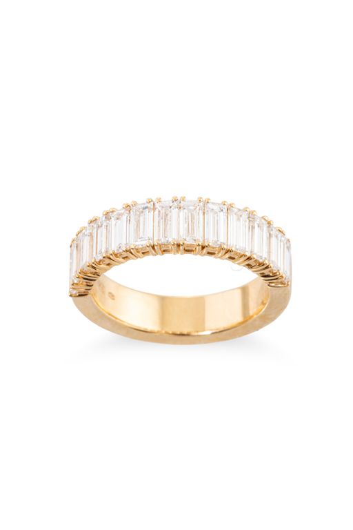 18k Yellow Gold Diamond Half Eternity Ring