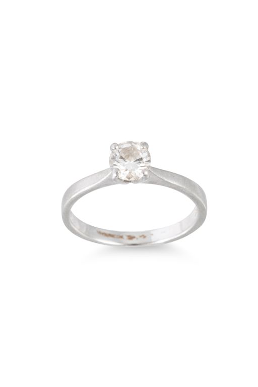 Platinum Diamond Solitaire Ring