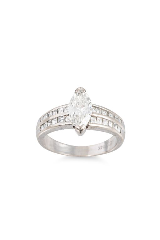 14k White Gold Diamond Ring