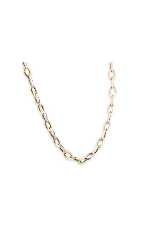 18k Yellow and White Gold Chain Necklace